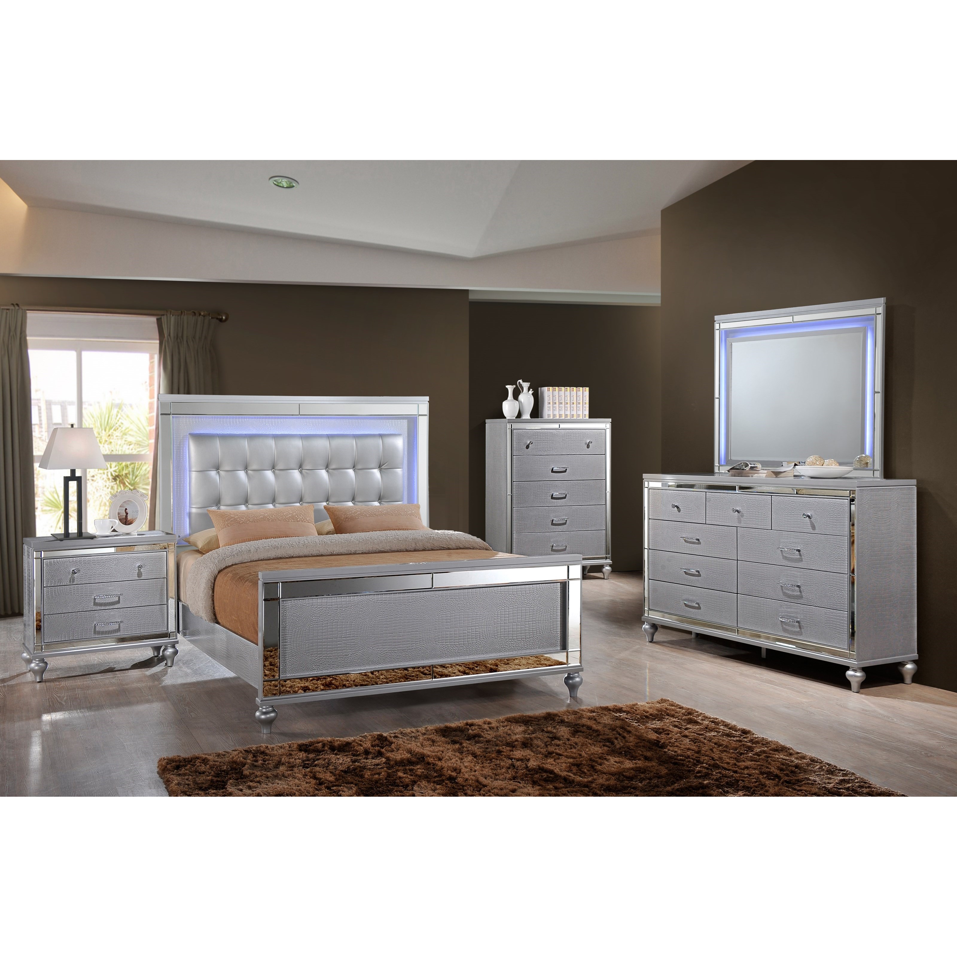 New Classic Valentino B9698 Q Bedroom Group 1 Queen Bedroom Group